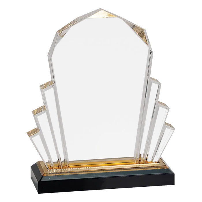 Small Gold Faceted Impress Acrylic