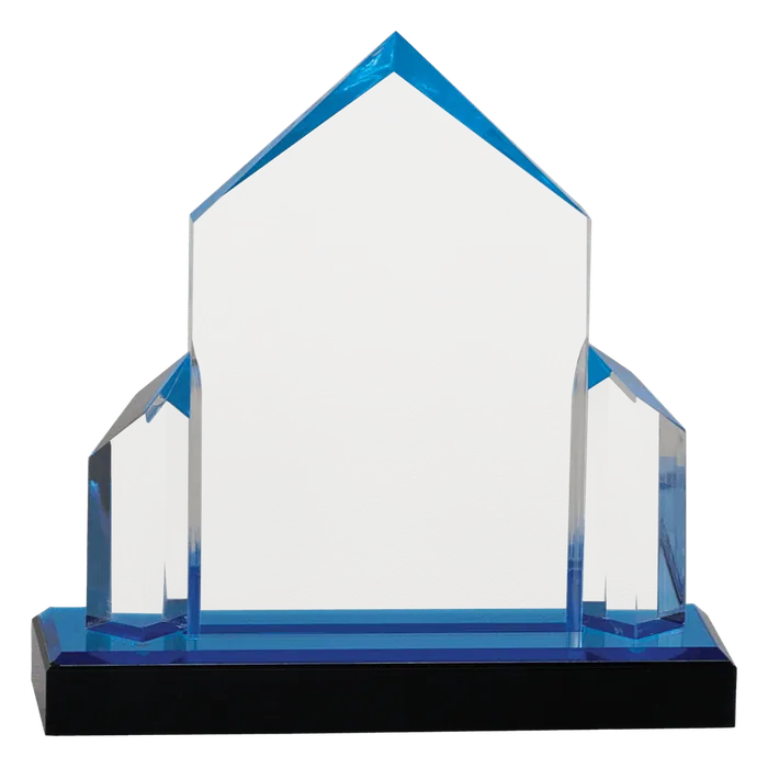 Small Blue Jewel Post Impress Acrylic