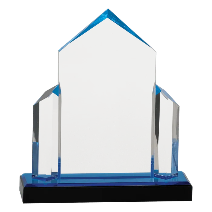 Large Blue Jewel Post Impress Acrylic