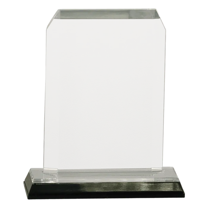 Small Silver Clipped Corners Impress Acrylic