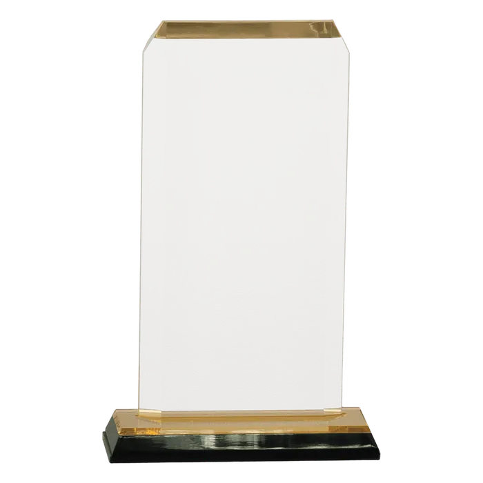 Large Gold Clipped Corners Impress Acrylic