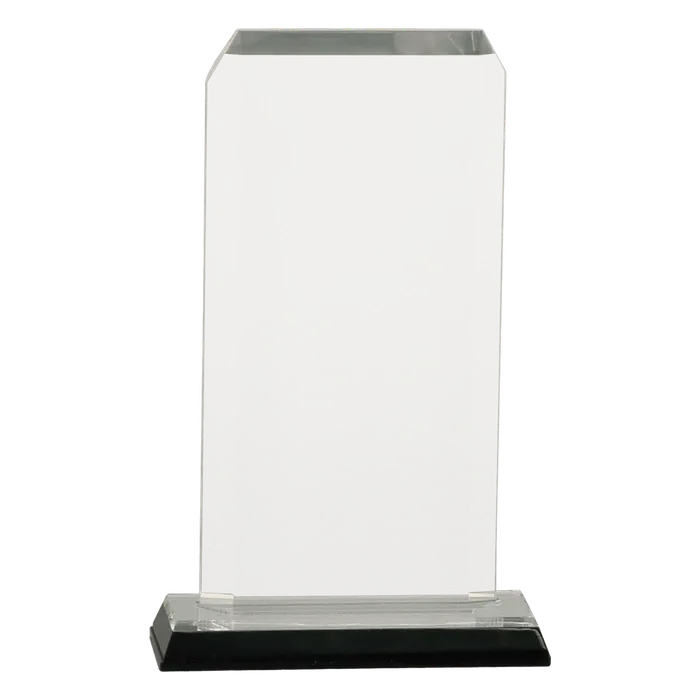 Large Silver Clipped Corners Impress Acrylic