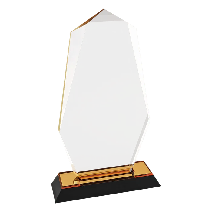 Large Gold Octagon Point Impress Acrylic