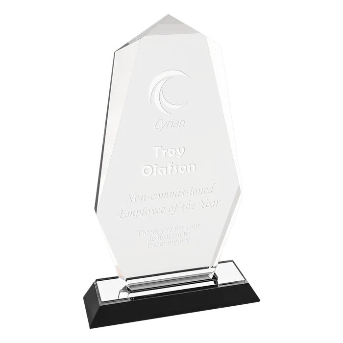 Large Silver Octagon Point Impress Acrylic