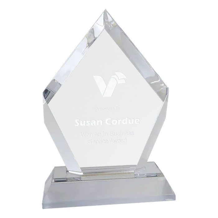 Small Silver Frosted Base Diamond Impress Acrylic