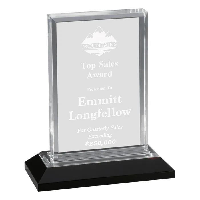 Medium Silver Beveled Impress Acrylic