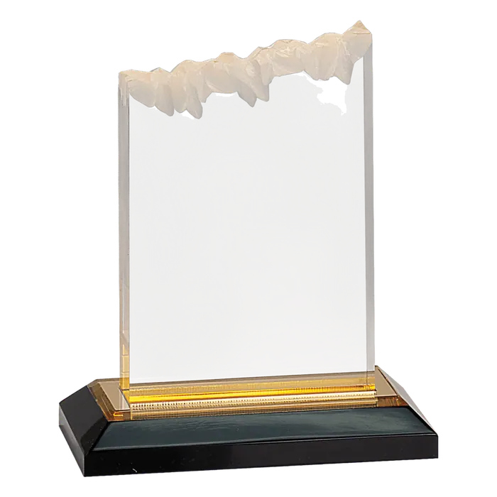 Small Gold Frosted Impress Acrylic