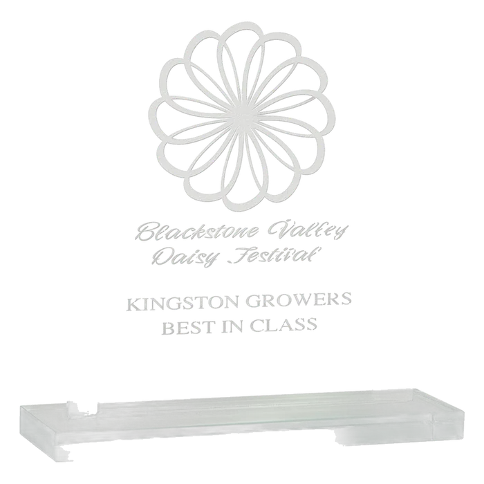 Premier Jade Rectangle Glass Award, 7 3/4"