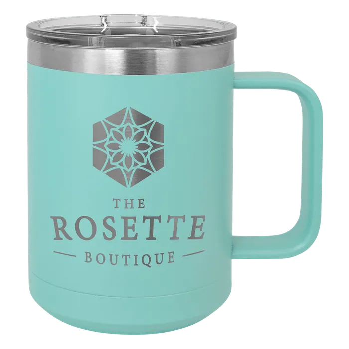 Teal 15 oz. Polar Camel Coffee Mug with Slider Lid