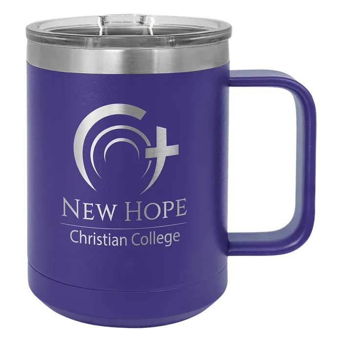 Purple 15 oz. Polar Camel Coffee Mug with Slider Lid