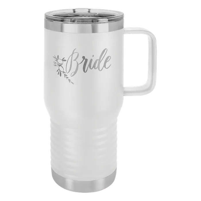 White Polar Camel 20 oz. Travel Mug