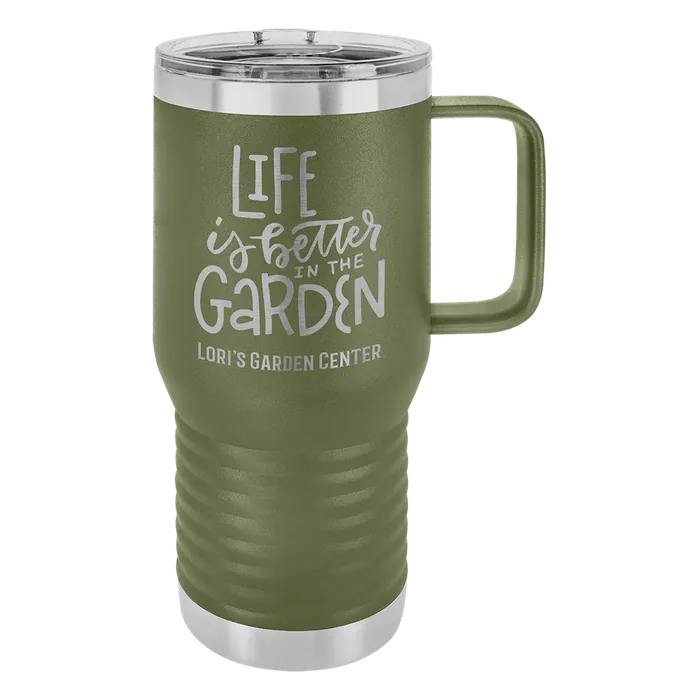 Olive Green 20 oz. Polar Camel Travel Mug with Slider Lid