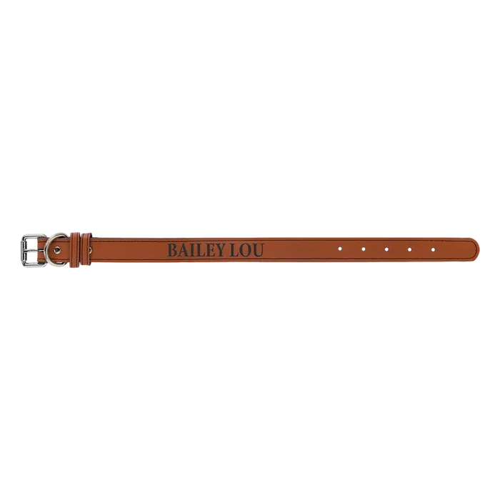 Rawhide Leatherette Dog Collar, Style LLC500