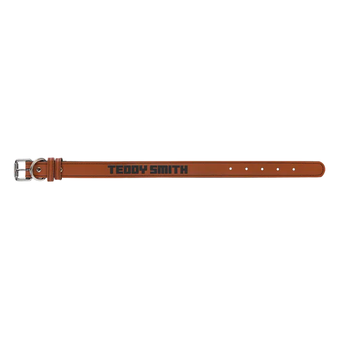 Rawhide Leatherette Dog Collar, Style LLC515