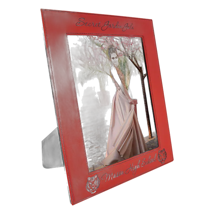 8" x 10" Red Leatherette Photo Frame