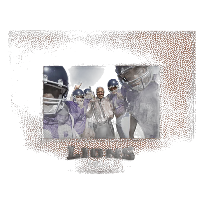Football Leatherette 4x6 Photo Frame