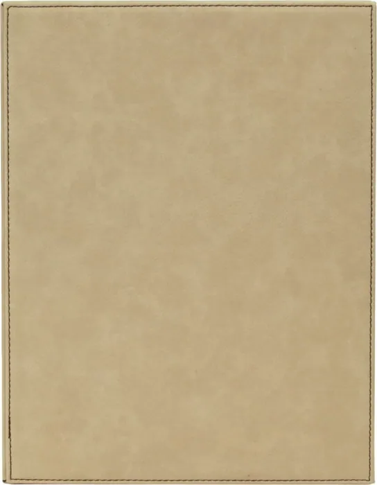 Light Brown 7" x 9" Laserable Leatherette Plaque