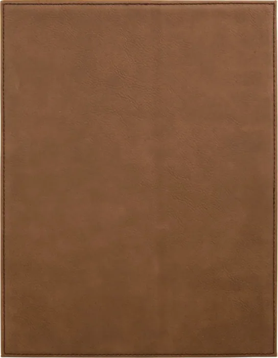 Dark Brown 8" x 10" Laserable Leatherette Plaque