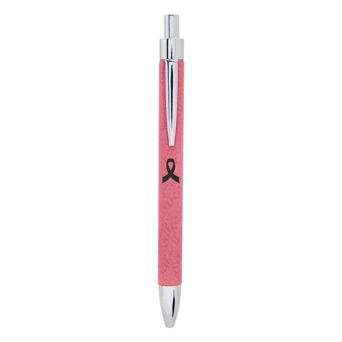 Pink Laserable Leatherette Pen