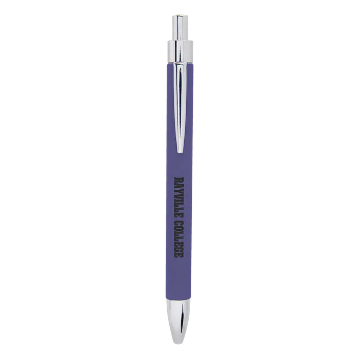 Purple Laserable Leatherette Pen