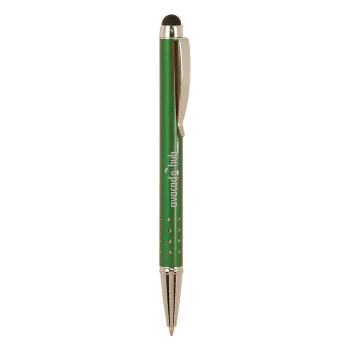 Green Gloss Ballpoint Pen with Stylus