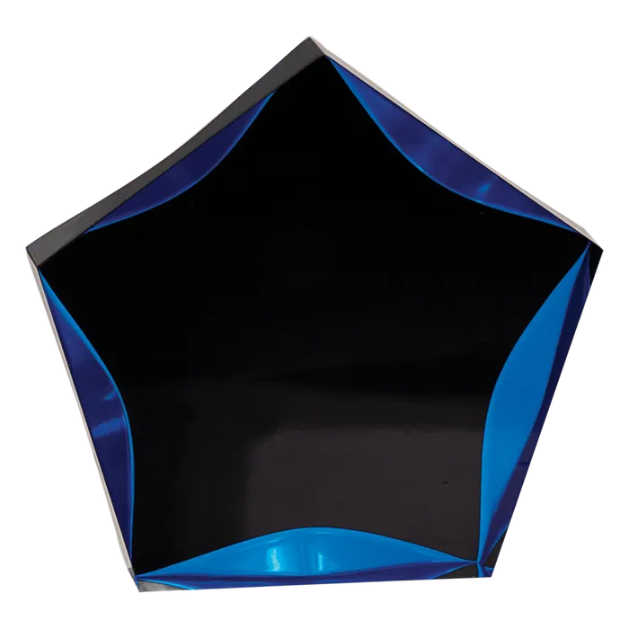 Small Black/Blue Luminary Star Acrylic