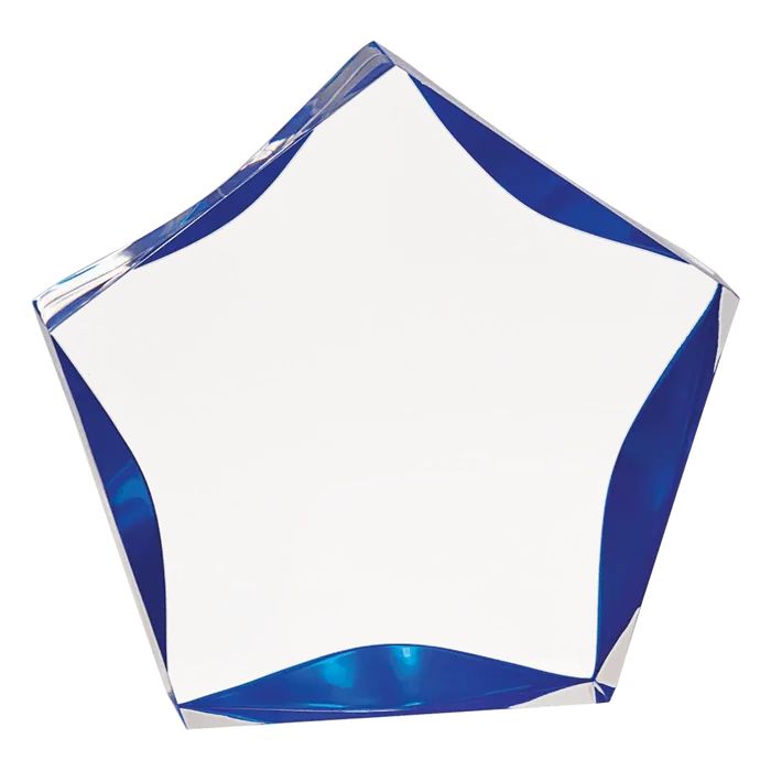 Small Blue Luminary Star Acrylic