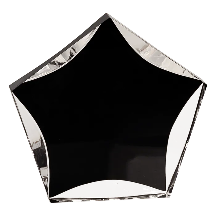 Large Black/Clear Luminary Star Acrylic