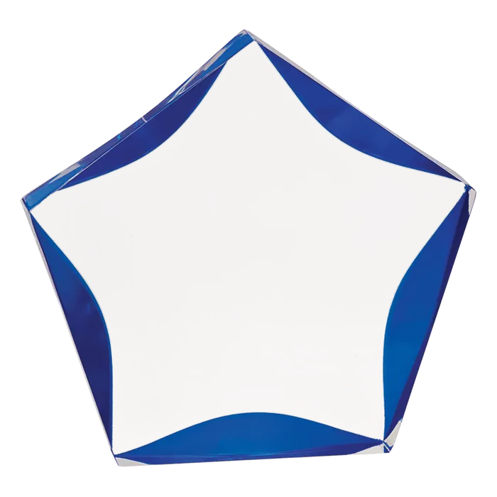 Large Blue Luminary Star Acrylic