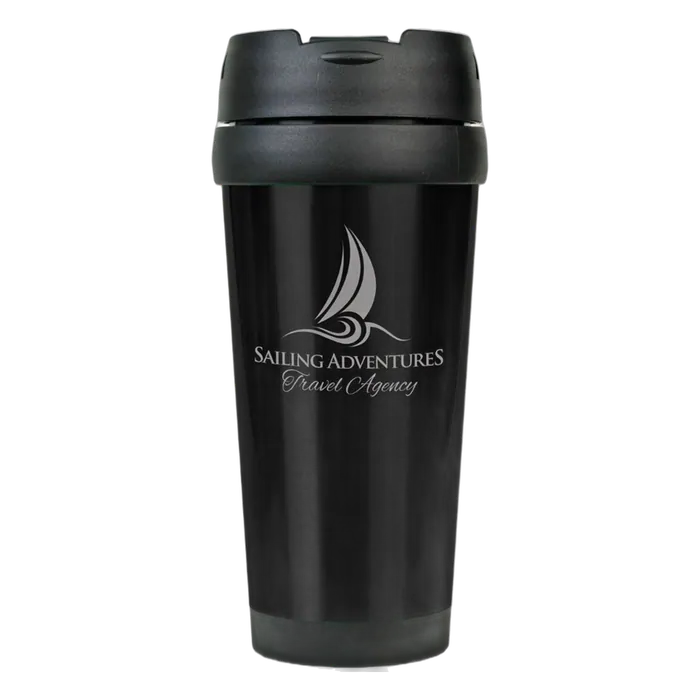 16 oz. Gloss Black Travel Mug