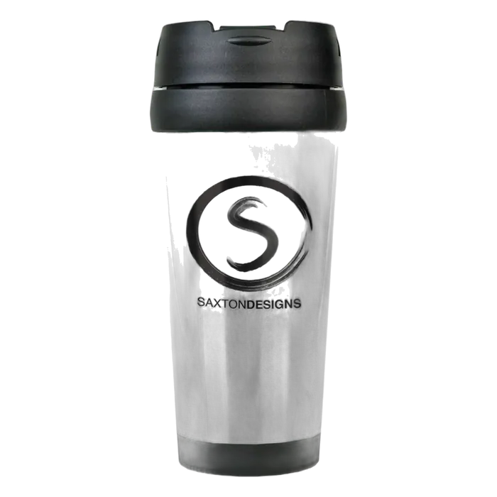 16 oz. Gloss Silver Travel Mug