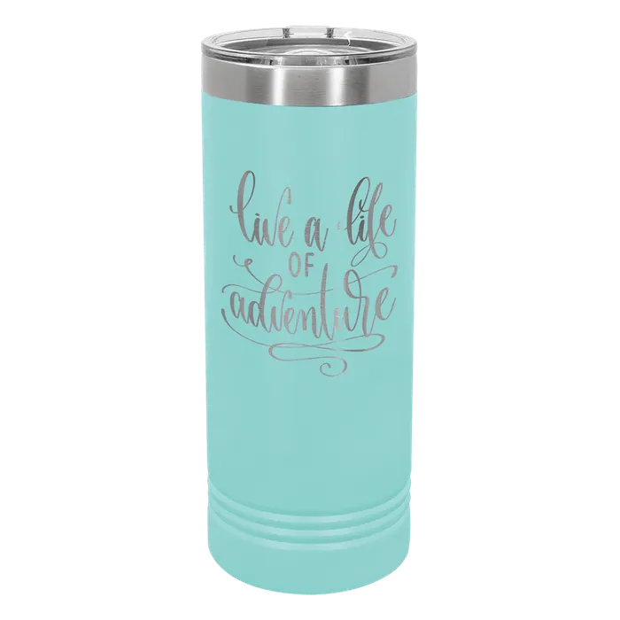 Teal 22 oz. Polar Camel Skinny Tumbler with Slider Lid