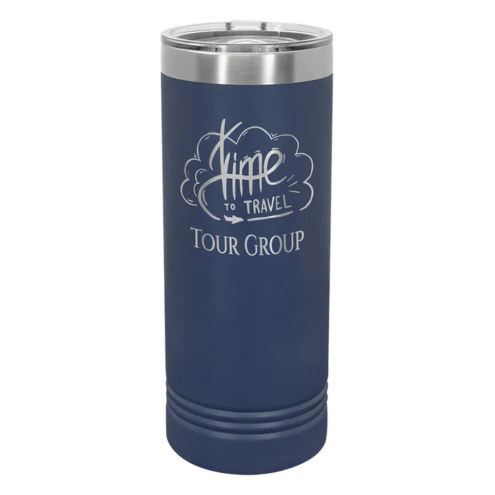 Navy Blue Polar Camel 22 oz. Skinny Tumbler with Slider Lid