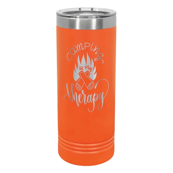 Orange 22 oz. Polar Camel Skinny Tumbler with Slider Lid