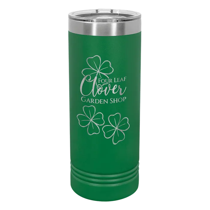 Green 22 oz. Polar Camel Skinny Tumbler with Slider Lid