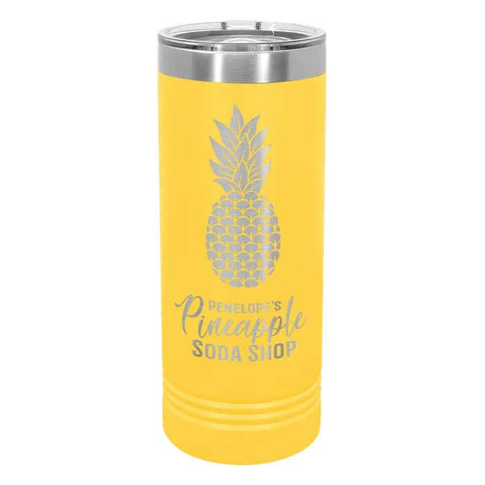 Yellow 22 oz. Polar Camel Skinny Tumbler with Slider Lid