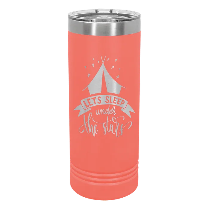 Coral 22 oz. Polar Camel Skinny Tumbler with Slider Lid