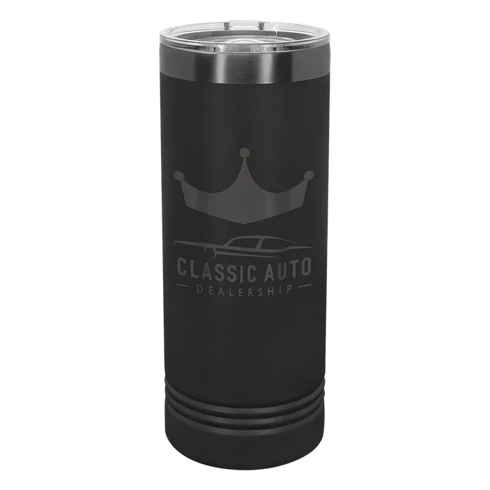 Black/Ghost Black 22 oz. Polar Camel Skinny Tumbler