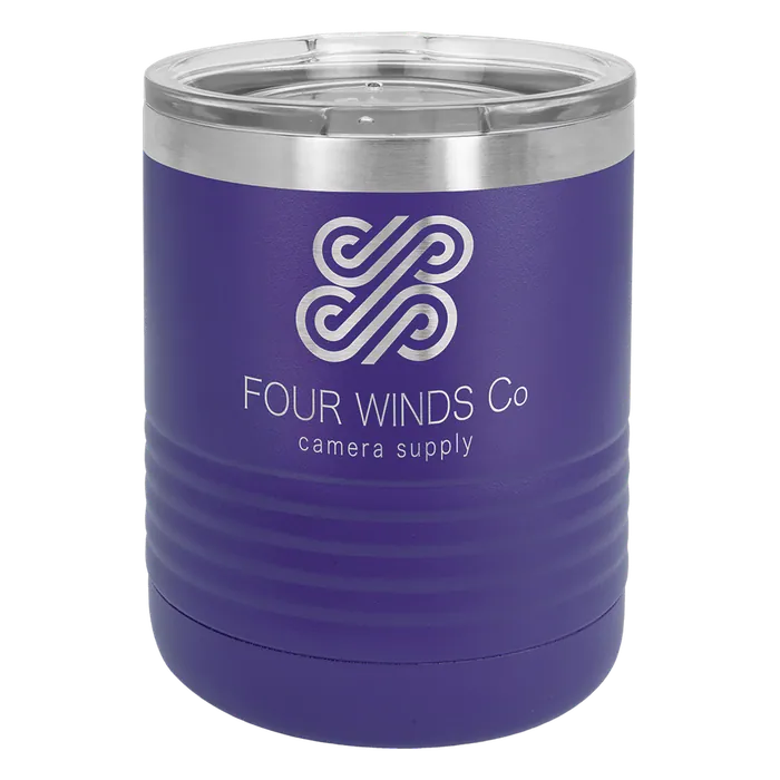 Purple 10 oz. Polar Camel Ringneck Tumbler with Clear Lid