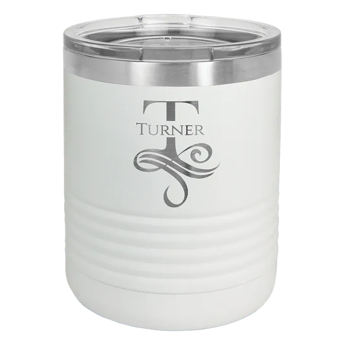 White 10 oz. Polar Camel Tumbler with Clear Standard Lid