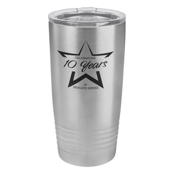 Stainless Steel 20 oz. Polar Camel Ringneck Tumbler with Standard Lid