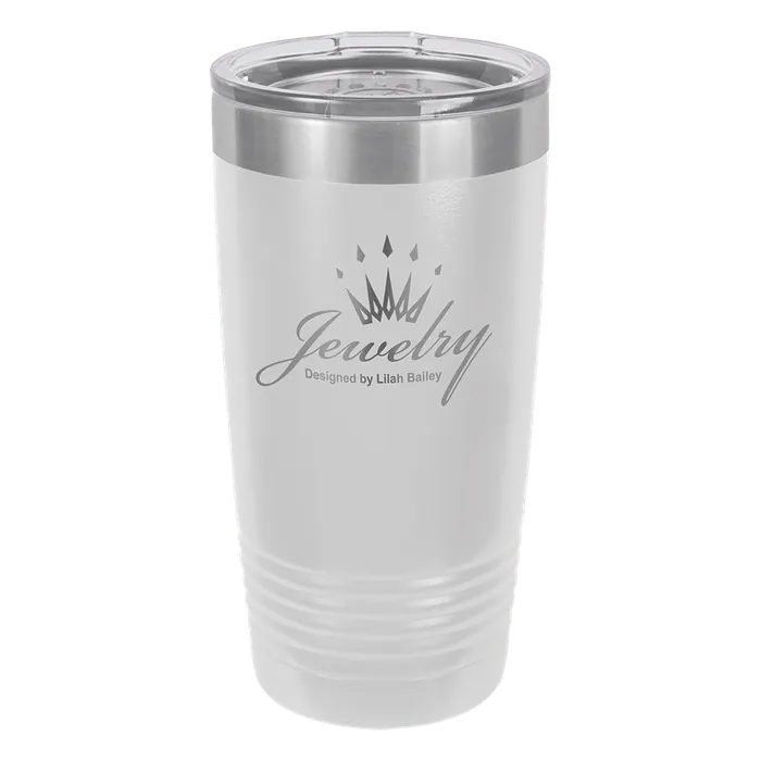 White 20 oz. Polar Camel Ringneck Tumbler with Standard Lid