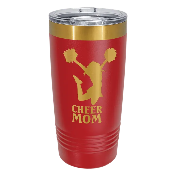 Red/Bright Gold ION-Plated Polar Camel 20 oz. Tumbler with Slider Lid