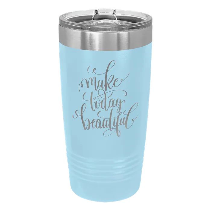 Light Blue 20 oz. Polar Camel Ringneck Tumbler with Slider Lid