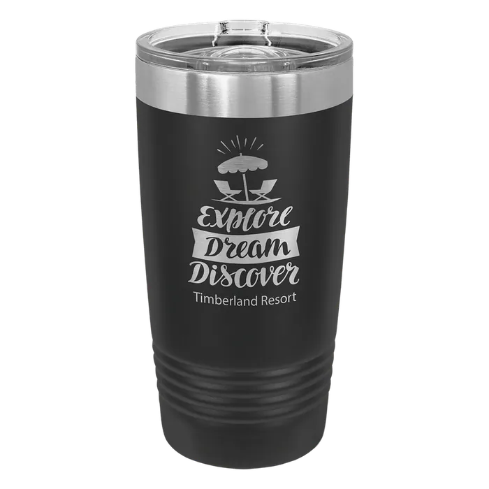 Black Polar Camel 20 oz. Tumbler with Slider Lid
