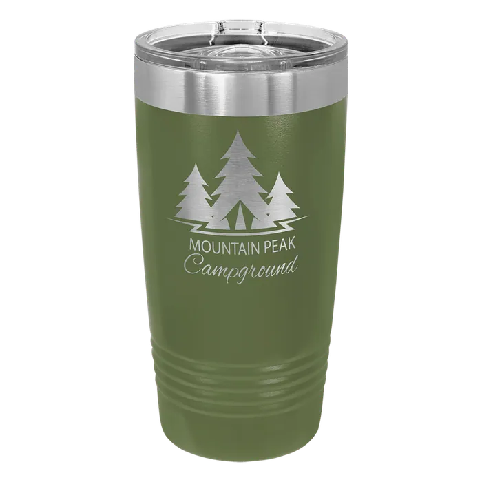 Olive Green 20 oz. Polar Camel Ringneck Tumbler with Slider Lid