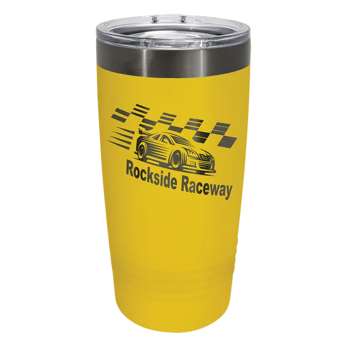 Yellow/Ghost Black 20 oz. Polar Camel ION-Plated Ringneck Tumbler w/Slider Lid