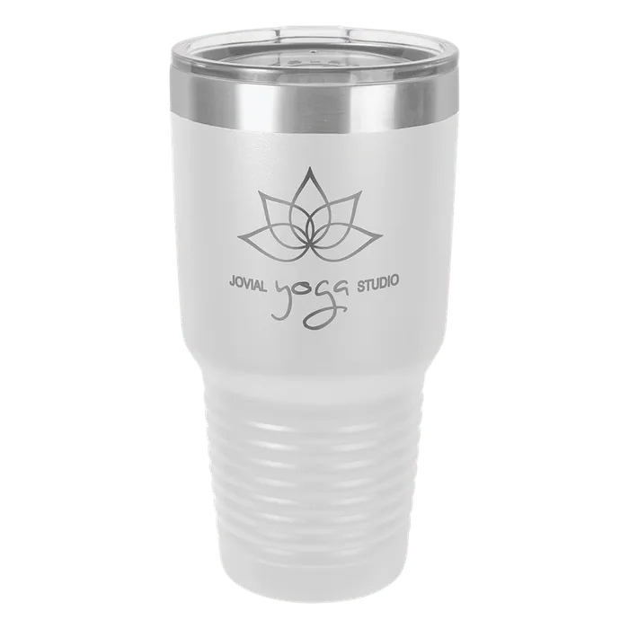 White 30 oz. Polar Camel Ringneck Tumbler with Standard Lid