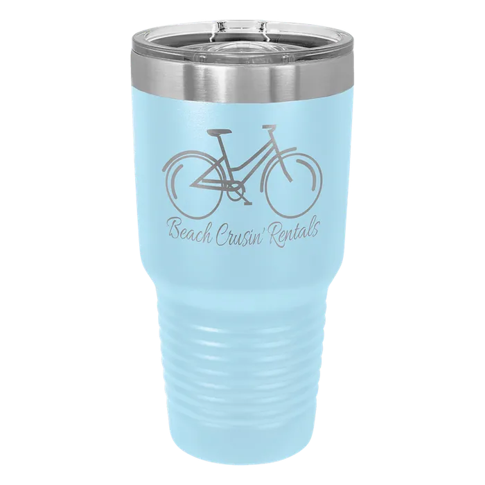 Light Blue 30 oz. Polar Camel Ringneck Tumbler with Slider Lid