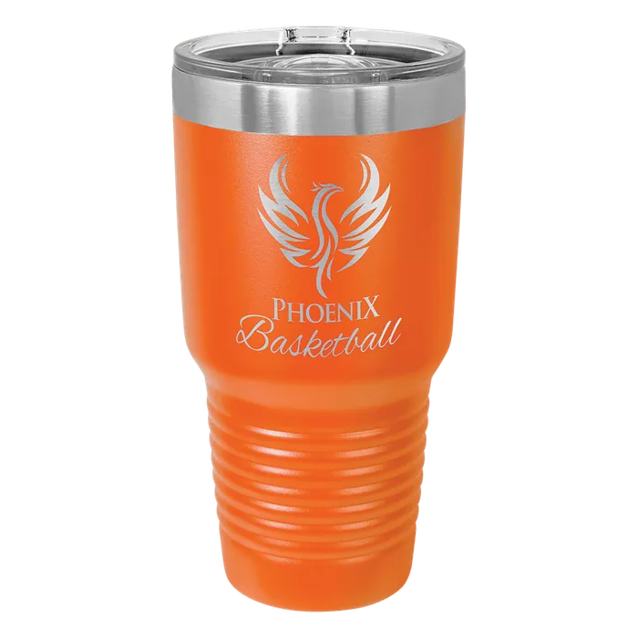 Orange 30 oz. Polar Camel Ringneck Tumbler with Slider Lid